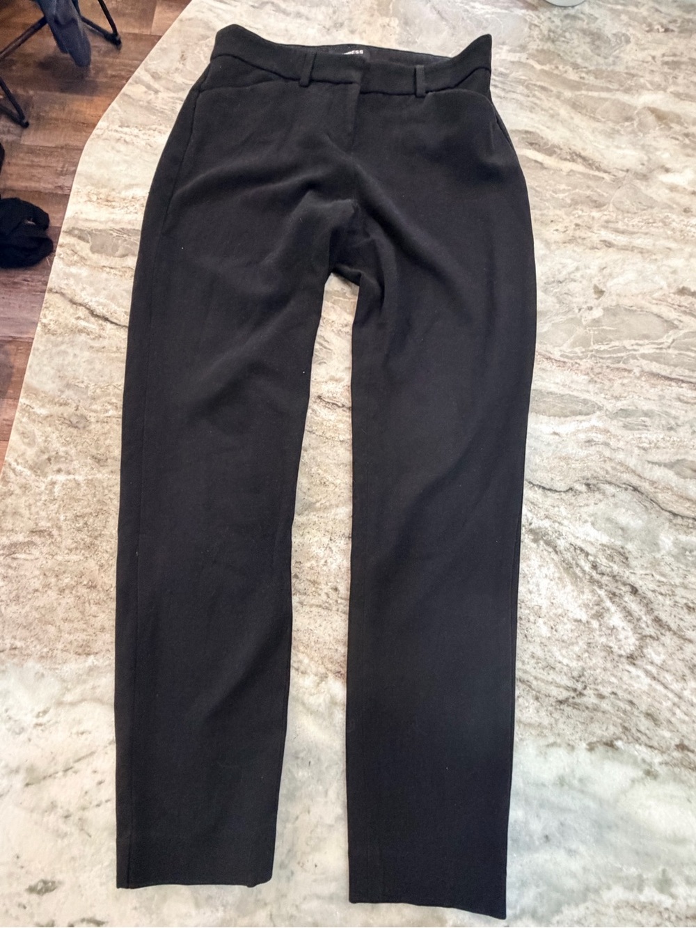 Express Women’s 0P Petite Black Stretch+ Dress Pants Career Trousers